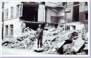 Abriss der Häuser Norrenberg u. Nähschule 1945