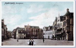 Der Markt, Ansichtskarte von 1924